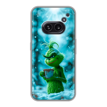 Силиконовый чехол на Nothing Phone (2a) с принтом Новый год гринч