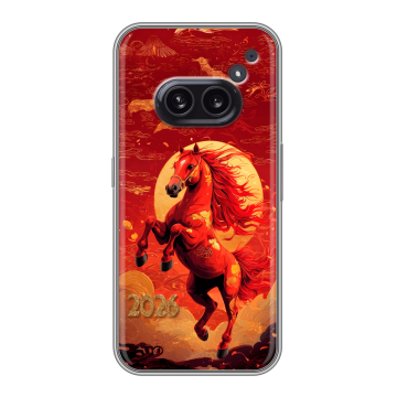 Силиконовый чехол на Nothing Phone (2a) с принтом Новый год