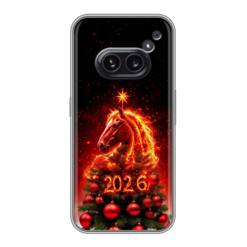 Силиконовый чехол на Nothing Phone (2a) с принтом Новый год