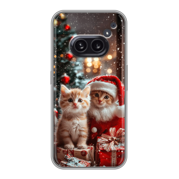 Силиконовый чехол на Nothing Phone (2a) с принтом Новый год