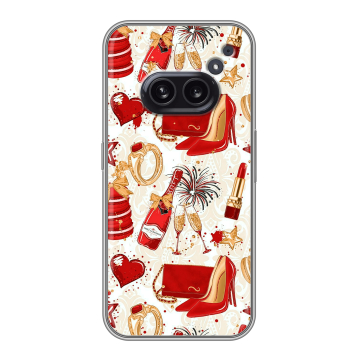 Силиконовый чехол на Nothing Phone (2a) с принтом Новый год