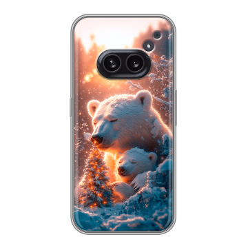 Силиконовый чехол на Nothing Phone (2a) с принтом Новый год