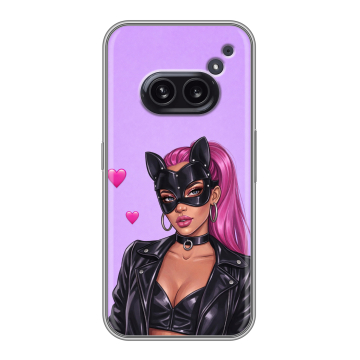 Силиконовый чехол на Nothing Phone (2a) с принтом женский