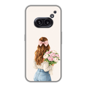 Силиконовый чехол на Nothing Phone (2a) с принтом женский Силиконовый чехол на Nothing Phone (2a) с принтом женский