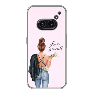 Силиконовый чехол на Nothing Phone (2a) с принтом женский Силиконовый чехол на Nothing Phone (2a) с принтом женский