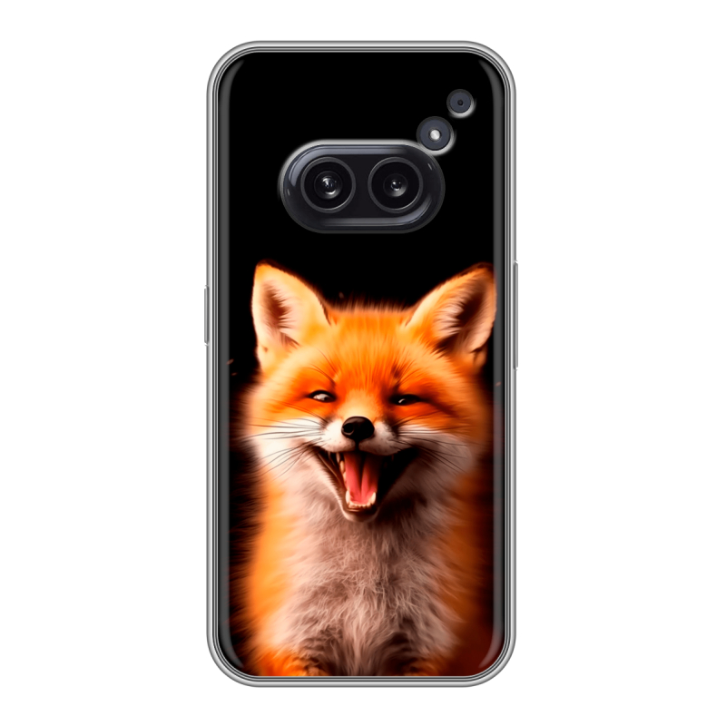 Силиконовый чехол на Nothing Phone (2a) с принтом Лиса Силиконовый чехол на Nothing Phone (2a) с принтом Лиса