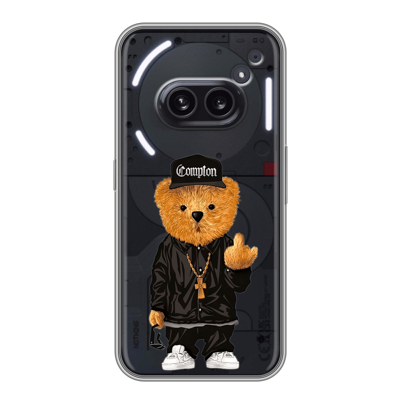 Силиконовый чехол на Nothing Phone (2a) с принтом Плюшевый медведь Силиконовый чехол на Nothing Phone (2a) с принтом Плюшевый медведь