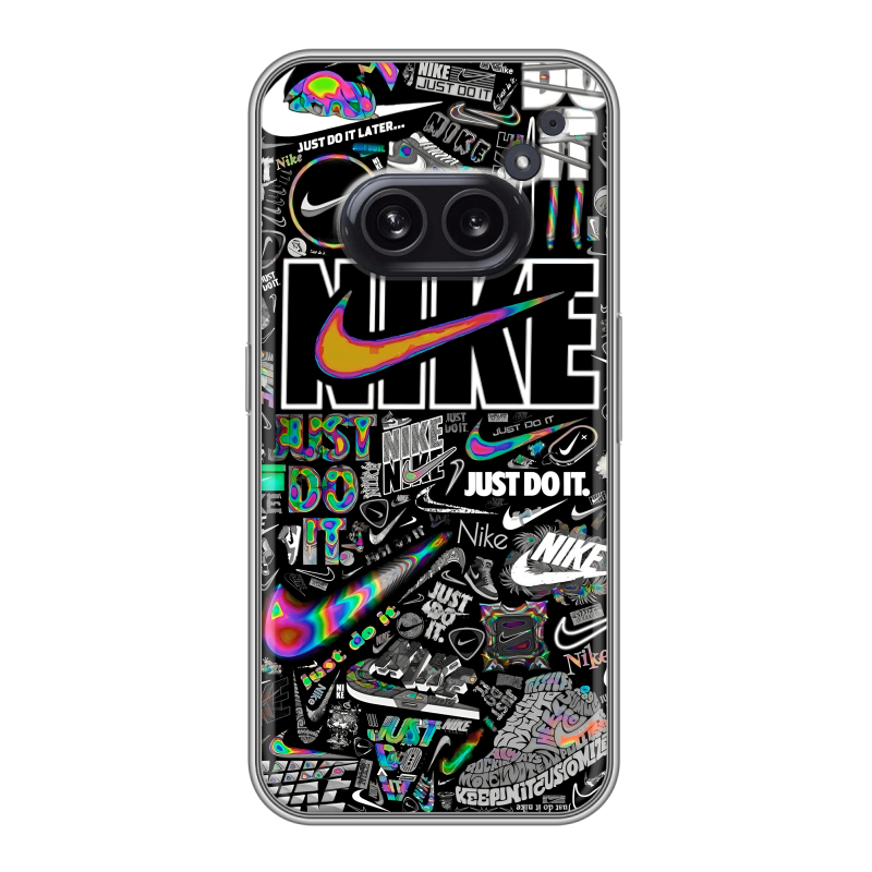 Силиконовый чехол на Nothing Phone (2a) с принтом Найк Силиконовый чехол на Nothing Phone (2a) с принтом Найк