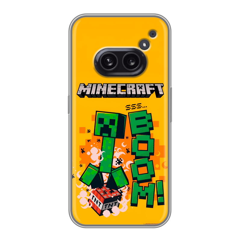 Силиконовый чехол на Nothing Phone (2a) с принтом Майнкрафт Minecraft Силиконовый чехол на Nothing Phone (2a) с принтом Майнкрафт Minecraft