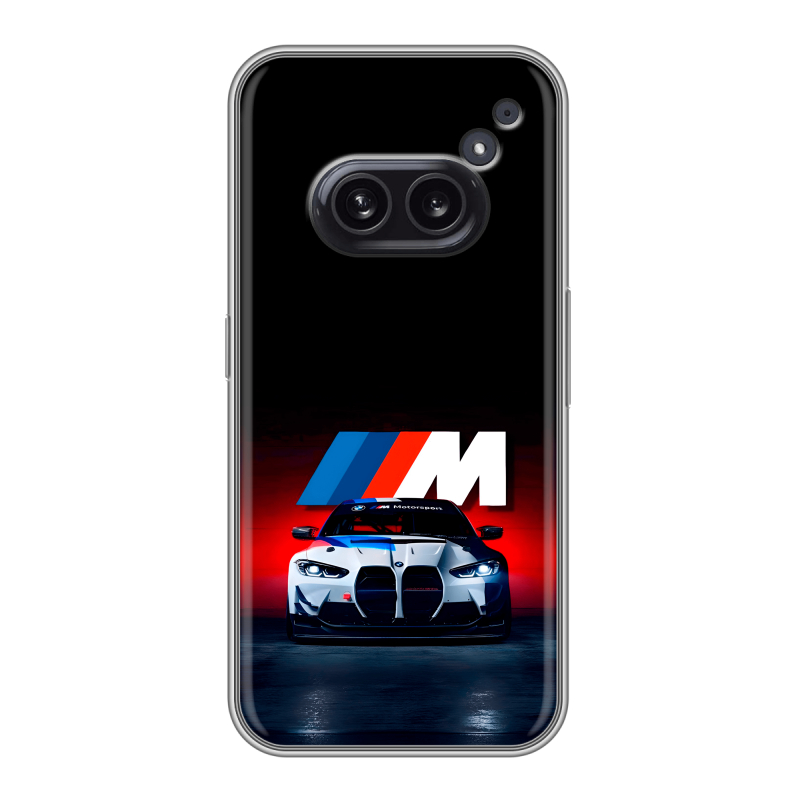 Силиконовый чехол на Nothing Phone (2a) с принтом БМВ BMW Силиконовый чехол на Nothing Phone (2a) с принтом БМВ BMW