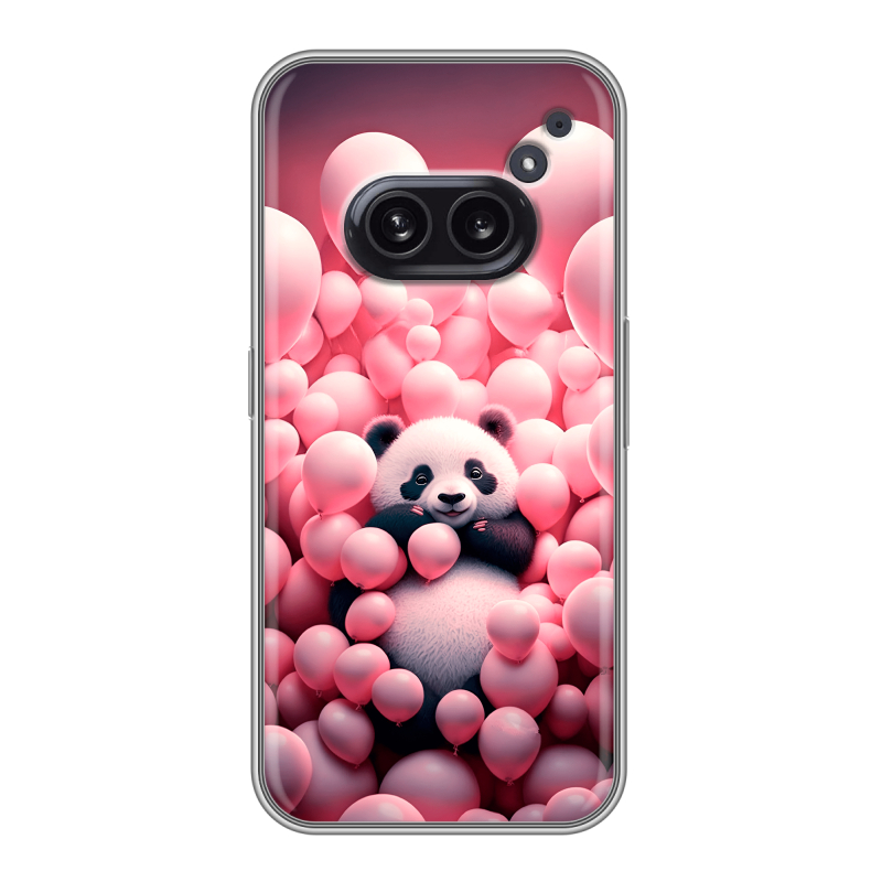 Силиконовый чехол на Nothing Phone (2a) с принтом Панда Силиконовый чехол на Nothing Phone (2a) с принтом Панда