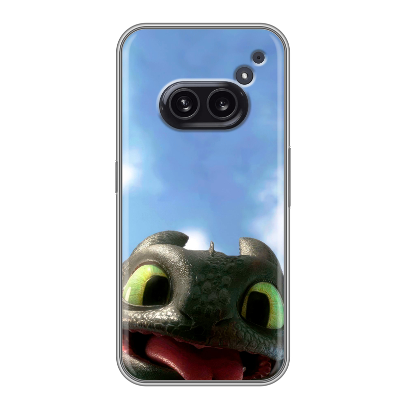 Силиконовый чехол на Nothing Phone (2a) с принтом Как приручить дракона Силиконовый чехол на Nothing Phone (2a) с принтом Как приручить дракона