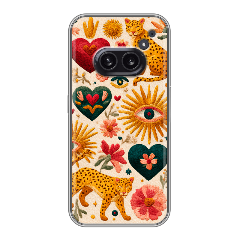 Силиконовый чехол на Nothing Phone (2a) с принтом Модный принт Силиконовый чехол на Nothing Phone (2a) с принтом Модный принт