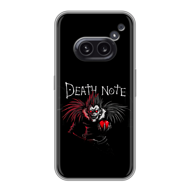 Силиконовый чехол на Nothing Phone (2a) с принтом Death note Тетрадь смерти Силиконовый чехол на Nothing Phone (2a) с принтом Death note Тетрадь смерти