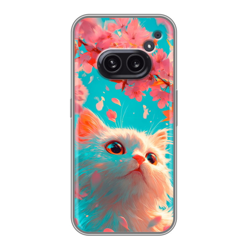 Силиконовый чехол на Nothing Phone (2a) с принтом Красивый кот Силиконовый чехол на Nothing Phone (2a) с принтом Красивый кот
