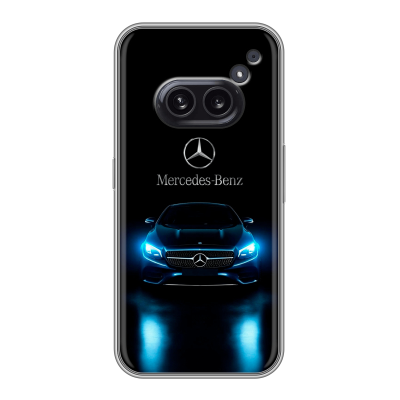 Силиконовый чехол на Nothing Phone (2a) с принтом Mercedes Мерседес Силиконовый чехол на Nothing Phone (2a) с принтом Mercedes Мерседес