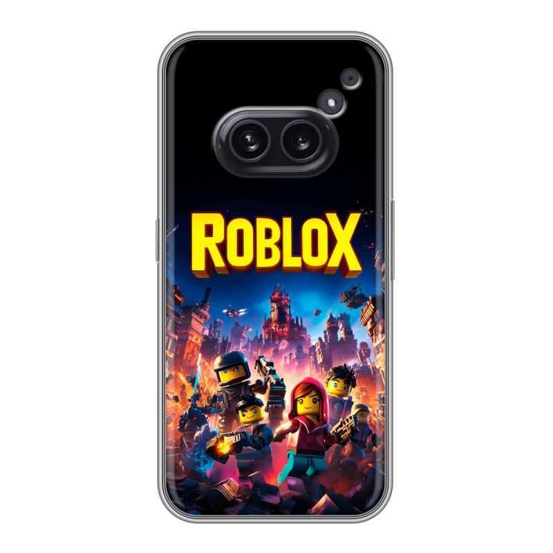 Силиконовый чехол на Nothing Phone (2a) с принтом Roblox Роблокс Силиконовый чехол на Nothing Phone (2a) с принтом Roblox Роблокс