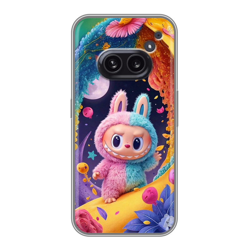 Силиконовый чехол на Nothing Phone (2a) с принтом Labubu Лабубу Силиконовый чехол на Nothing Phone (2a) с принтом Labubu Лабубу