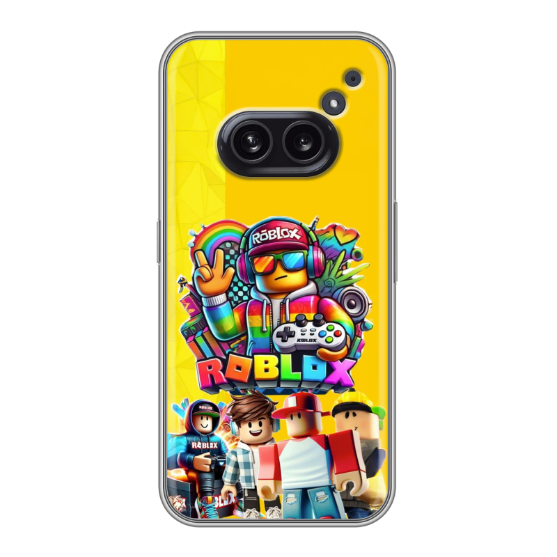 Силиконовый чехол на Nothing Phone (2a) с принтом Roblox Роблокс Силиконовый чехол на Nothing Phone (2a) с принтом Roblox Роблокс