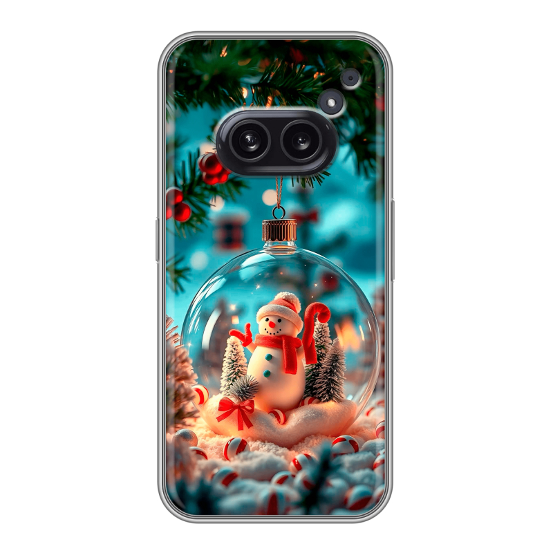 Силиконовый чехол на Nothing Phone (2a) с принтом Новый год Силиконовый чехол на Nothing Phone (2a) с принтом Новый год