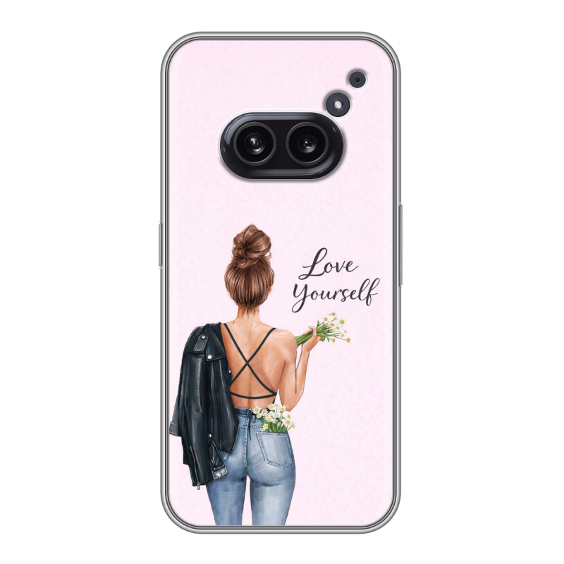 Силиконовый чехол на Nothing Phone (2a) с принтом женский Силиконовый чехол на Nothing Phone (2a) с принтом женский