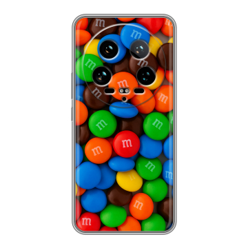 Силиконовый чехол на Xiaomi 14 Ultra с принтом Конфеты Силиконовый чехол на Xiaomi 14 Ultra с принтом Конфеты