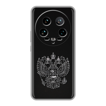 Силиконовый чехол на Xiaomi 14 Ultra с принтом Герб России