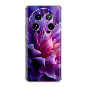 Силиконовый чехол на Xiaomi 14 Ultra с принтом женский цветы Силиконовый чехол на Xiaomi 14 Ultra с принтом женский цветы