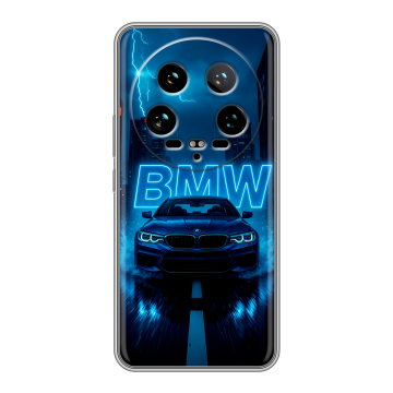 Силиконовый чехол на Xiaomi 14 Ultra с принтом BMW БМВ Силиконовый чехол на Xiaomi 14 Ultra с принтом BMW БМВ