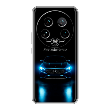 Силиконовый чехол на Xiaomi 14 Ultra с принтом Mercedes Мерседес