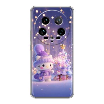 Силиконовый чехол на Xiaomi 14 Ultra с принтом Новый год Силиконовый чехол на Xiaomi 14 Ultra с принтом Новый год