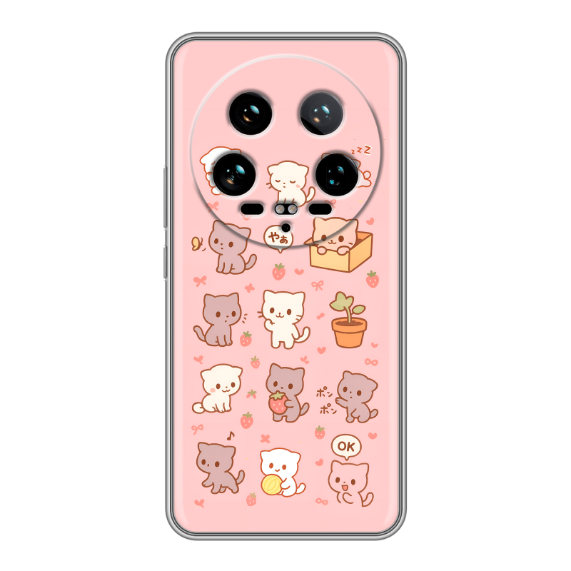 Силиконовый чехол на Xiaomi 14 Ultra с принтом Hello Kitty Хелоу Кити Силиконовый чехол на Xiaomi 14 Ultra с принтом Hello Kitty Хелоу Кити