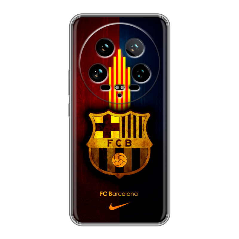 Силиконовый чехол на Xiaomi 14 Ultra с принтом Барселона Barcelona Силиконовый чехол на Xiaomi 14 Ultra с принтом Барселона Barcelona