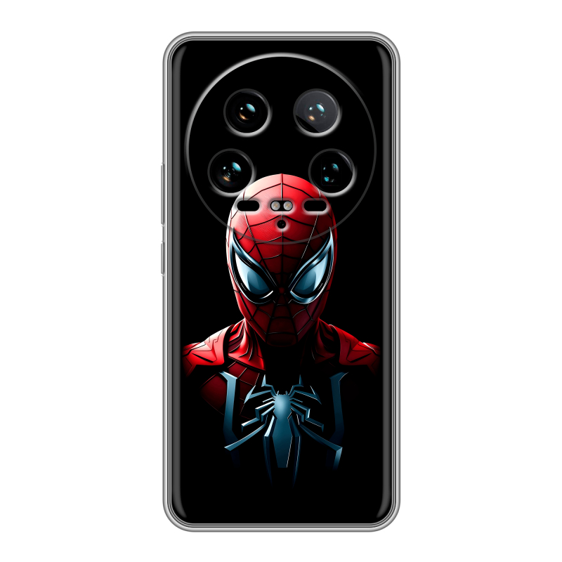 Силиконовый чехол на Xiaomi 14 Ultra с принтом Spiderman Человек паук Силиконовый чехол на Xiaomi 14 Ultra с принтом Spiderman Человек паук
