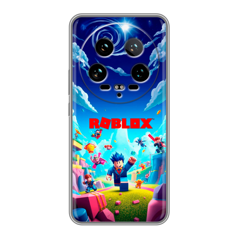 Силиконовый чехол на Xiaomi 14 Ultra с принтом Roblox Роблокс Силиконовый чехол на Xiaomi 14 Ultra с принтом Roblox Роблокс