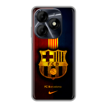 Силиконовый чехол на Itel P55 4G с принтом Барселона Barcelona
