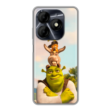Силиконовый чехол на Itel P55 4G с принтом Шрек Shrek
