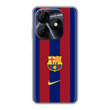 Силиконовый чехол на Itel P55 4G с принтом Барселона Barcelona