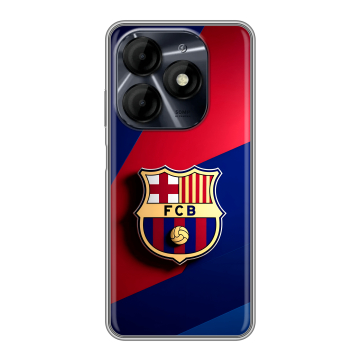 Силиконовый чехол на Itel P55 4G с принтом Барселона Barcelona