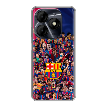 Силиконовый чехол на Itel P55 4G с принтом Барселона Barcelona Силиконовый чехол на Itel P55 4G с принтом Барселона Barcelona