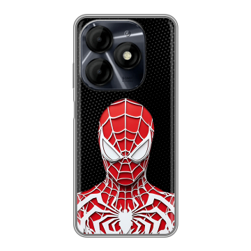 Силиконовый чехол на Itel P55 4G с принтом человек паук spiderman