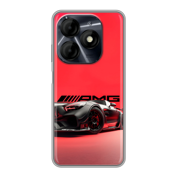 Силиконовый чехол на Itel P55 4G с принтом Мерседес Mercedes AMG