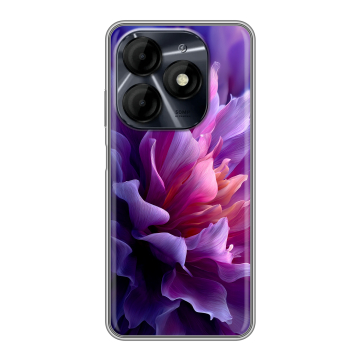 Силиконовый чехол на Itel P55 4G с принтом женский цветы