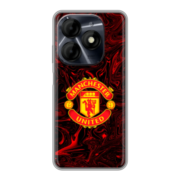 Силиконовый чехол на Itel P55 4G с принтом Manchester United