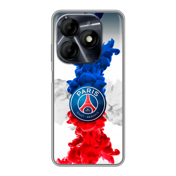 Силиконовый чехол на Itel P55 4G с принтом PSG ПСЖ