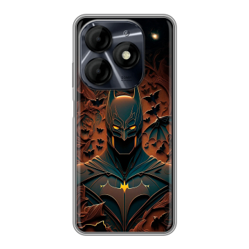 Силиконовый чехол на Itel P55 4G с принтом Batman Бэтмен