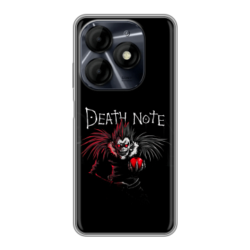 Силиконовый чехол на Itel P55 4G с принтом Death note Тетрадь смерти Силиконовый чехол на Itel P55 4G с принтом Death note Тетрадь смерти