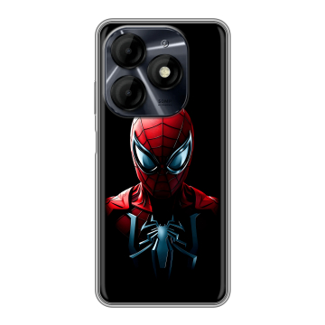 Силиконовый чехол на Itel P55 4G с принтом Spiderman Человек паук Силиконовый чехол на Itel P55 4G с принтом Spiderman Человек паук