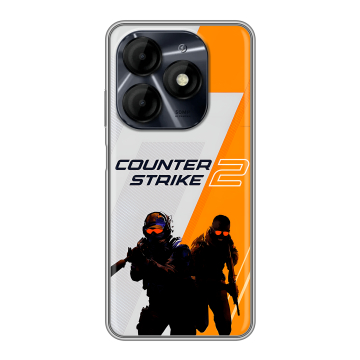 Силиконовый чехол на Itel P55 4G с принтом Counter Strike Силиконовый чехол на Itel P55 4G с принтом Counter Strike