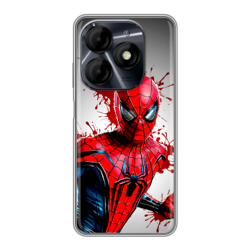 Силиконовый чехол на Itel P55 4G с принтом Spiderman Человек паук